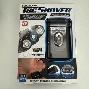 Bell and Howell‎ TacShaver Rechargeable 2 in 1 Shaver Trimmer